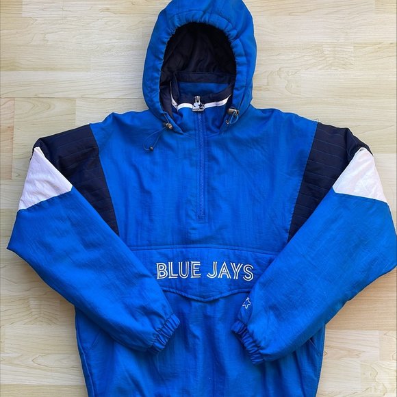 Vintage Starter Toronto Blue Jays Quarter Zip Jacket | MLB | Small (Fits Medium) - Picture 2 of 4